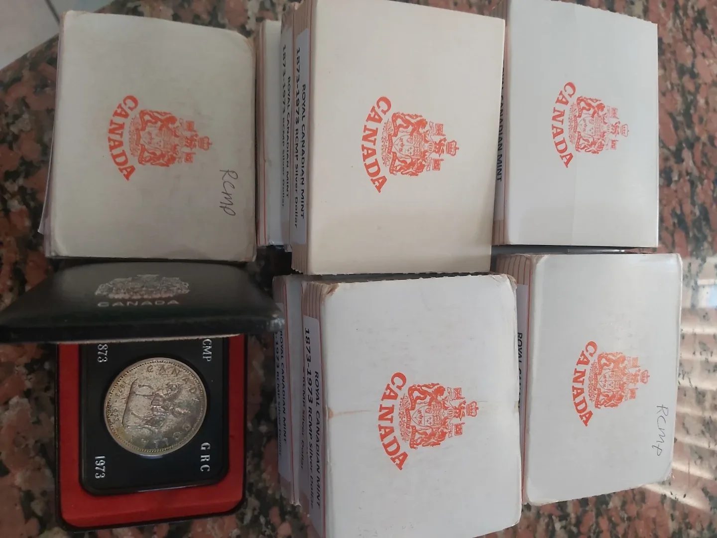 1873-1973 Royal Canadian Mint RCMP Silver Dollar image indicator(3)