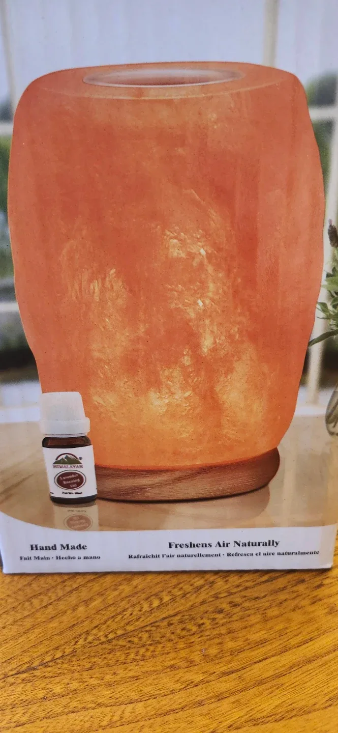 Himalayan Salt Lamp with Lavender Essential Oil image indicator(3)