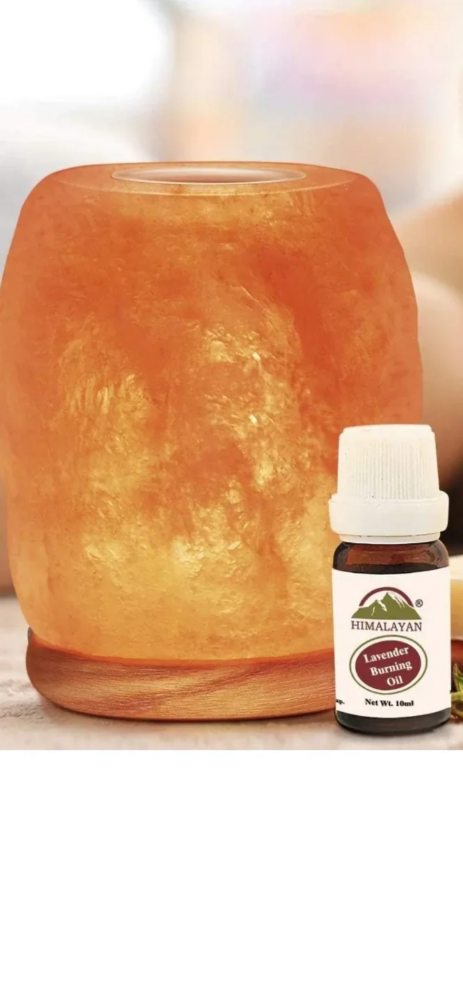 Himalayan Salt Lamp with Lavender Essential Oil image indicator(6)