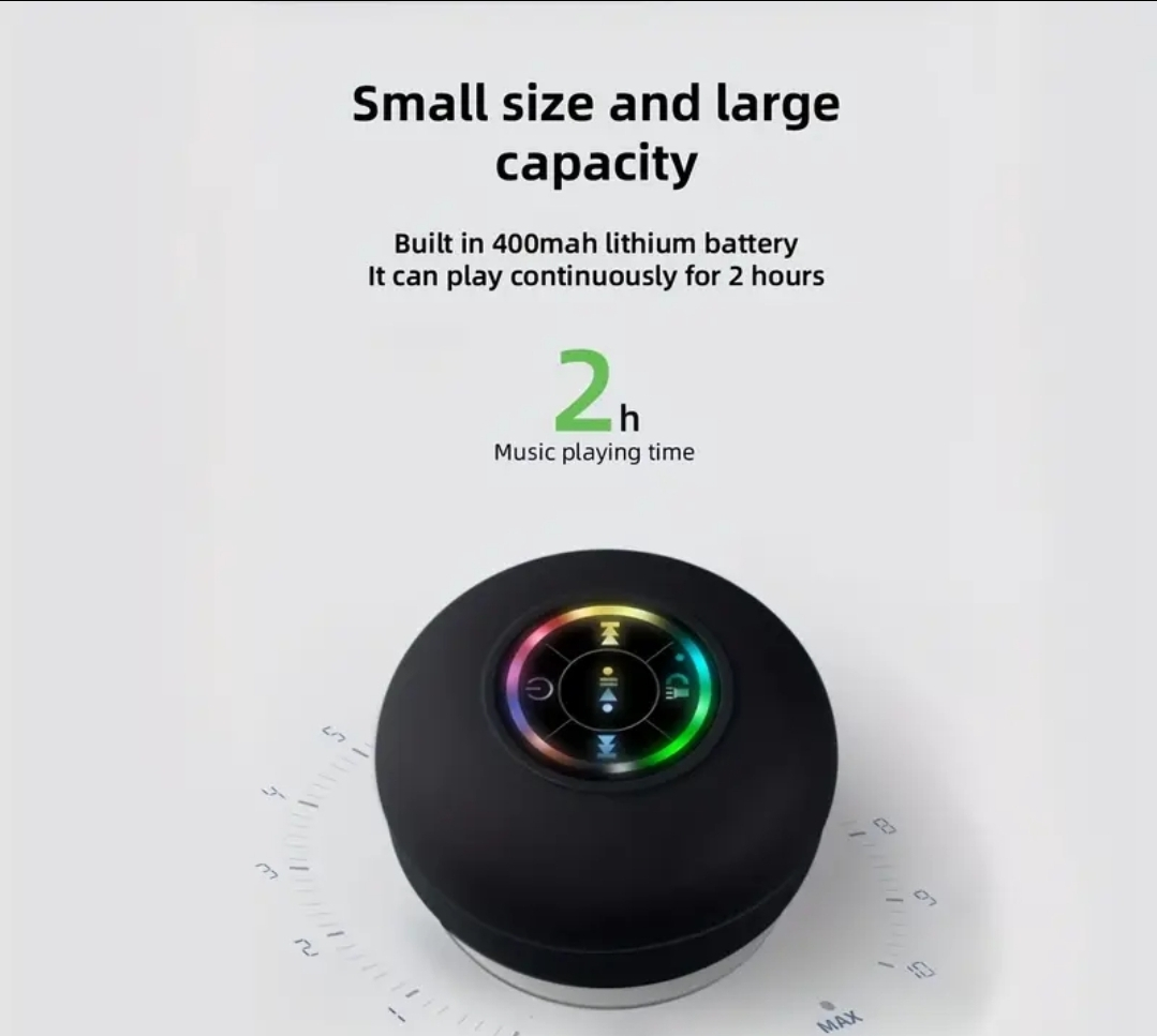 💦 Waterproof Bluetooth Speaker 🔊✨ Vivid Sound, Splash-Proof! - photo 3