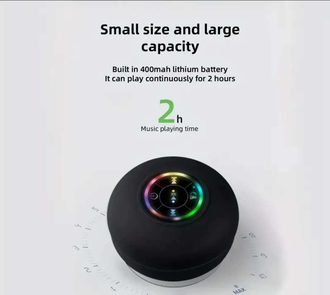 💦 Waterproof Bluetooth Speaker 🔊✨ Vivid Sound, Splash-Proof! image indicator(3)