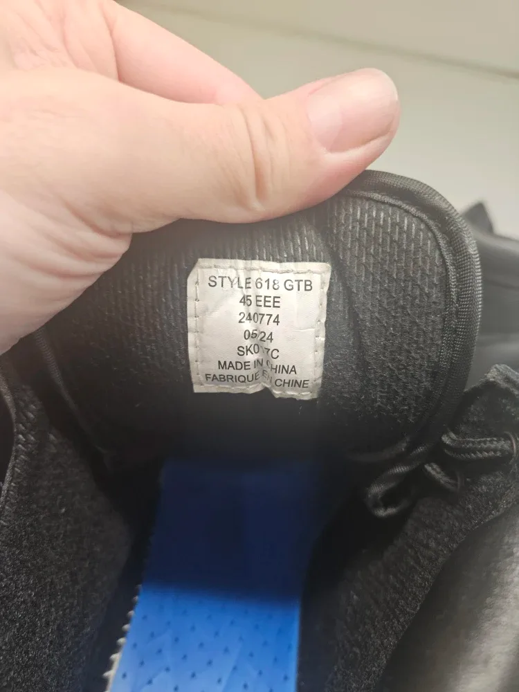 Terra Style 618 GTB Black Work Boots - Size 11