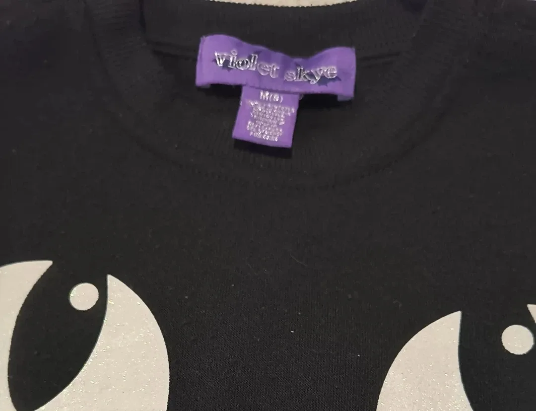 Violet Skye Black Cat Dress - Size M (8) image indicator(2)