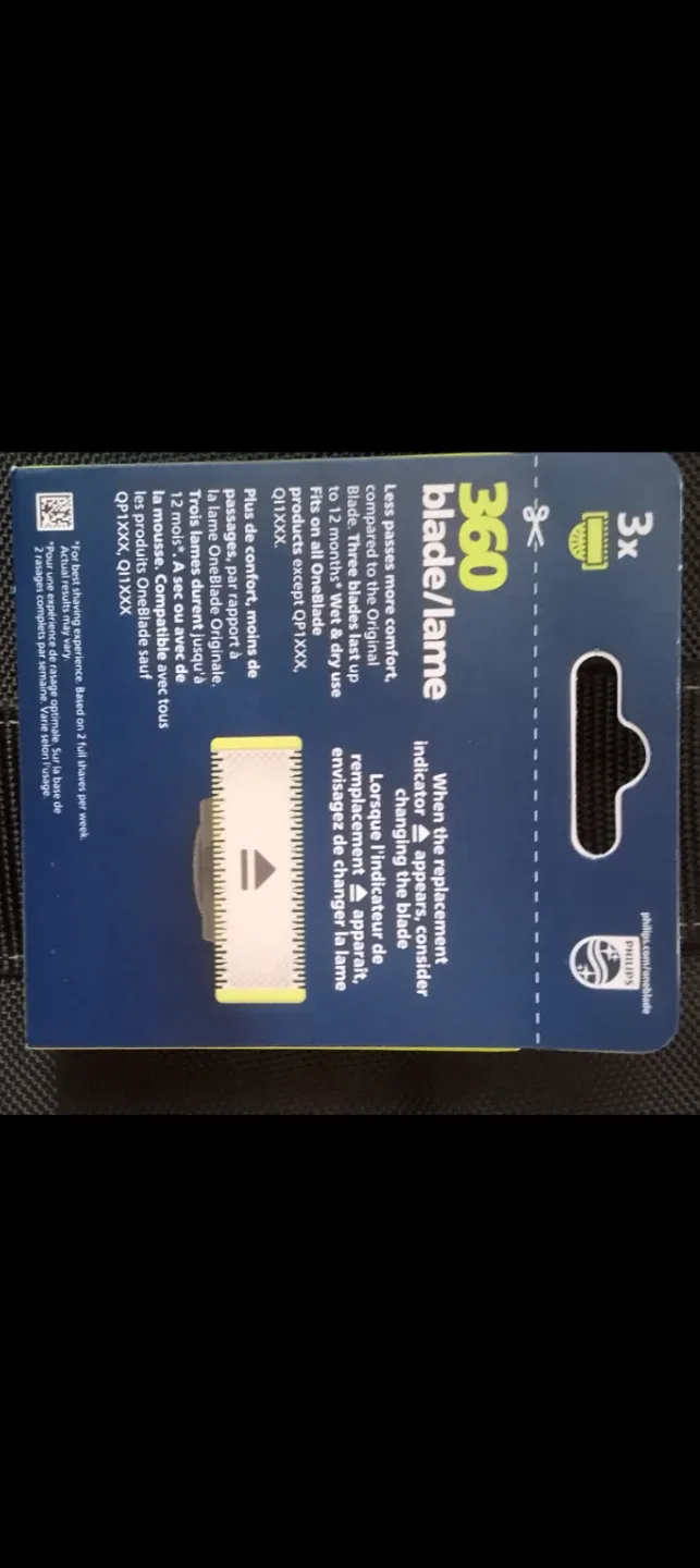 Philips OneBlade 360 Replacement Blades - 3 Pack image indicator(2)
