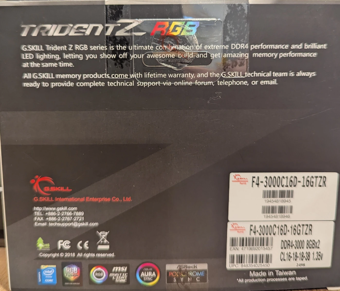G.Skill Trident Z RGB DDR4 16GB (2x8GB) RAM - photo 2