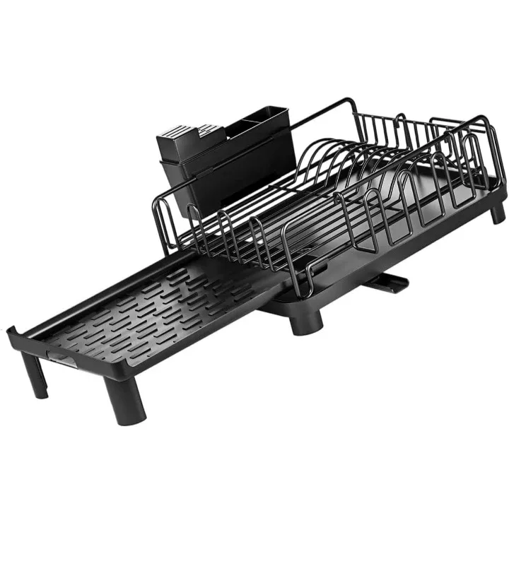 Extendable Dish Drying Rack - Black image indicator(4)