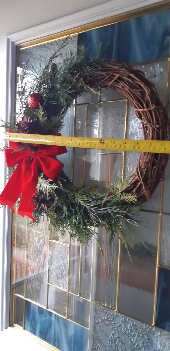 Christmas Real greenery grapevine Wreath image indicator(4)