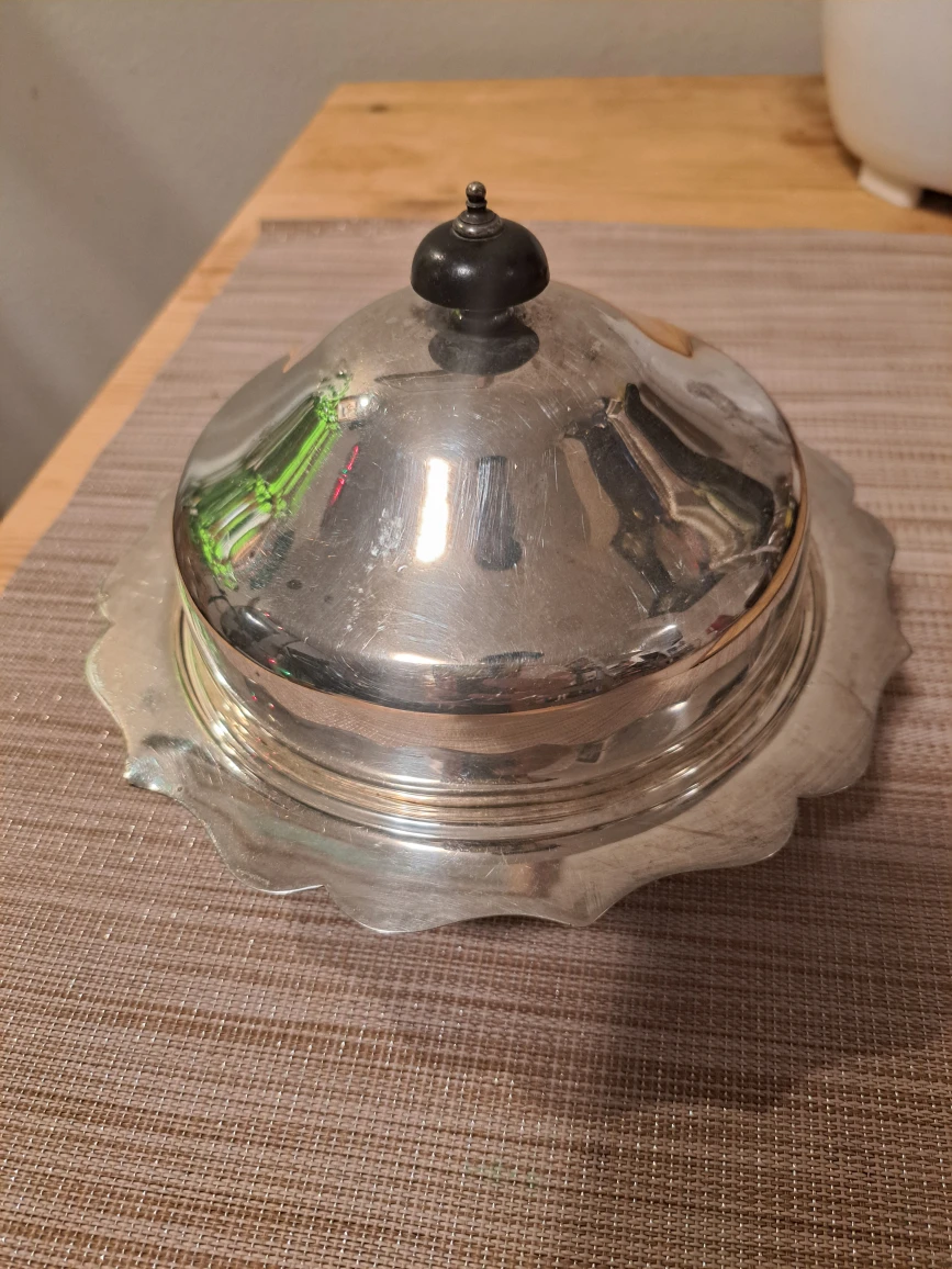 Vintage Silver Plated Butter Dish