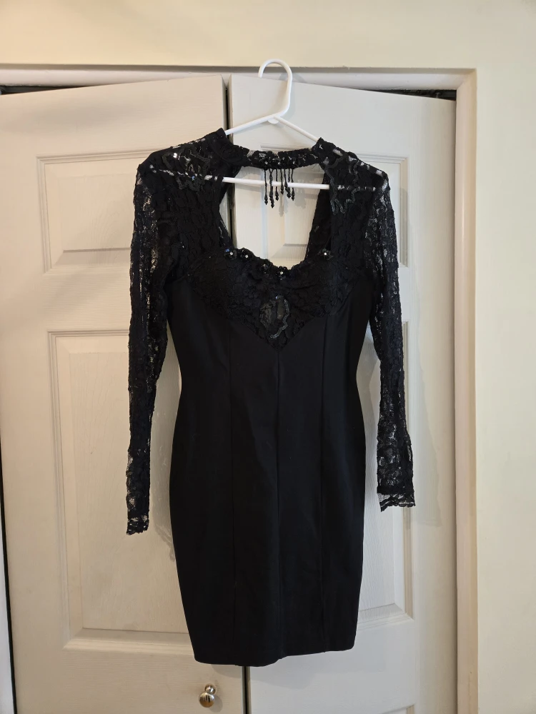 lace mesh wedding dress Bling Lace A-line Deep V-neck See Through Long Sleeves Wedding Dresses,  MW572