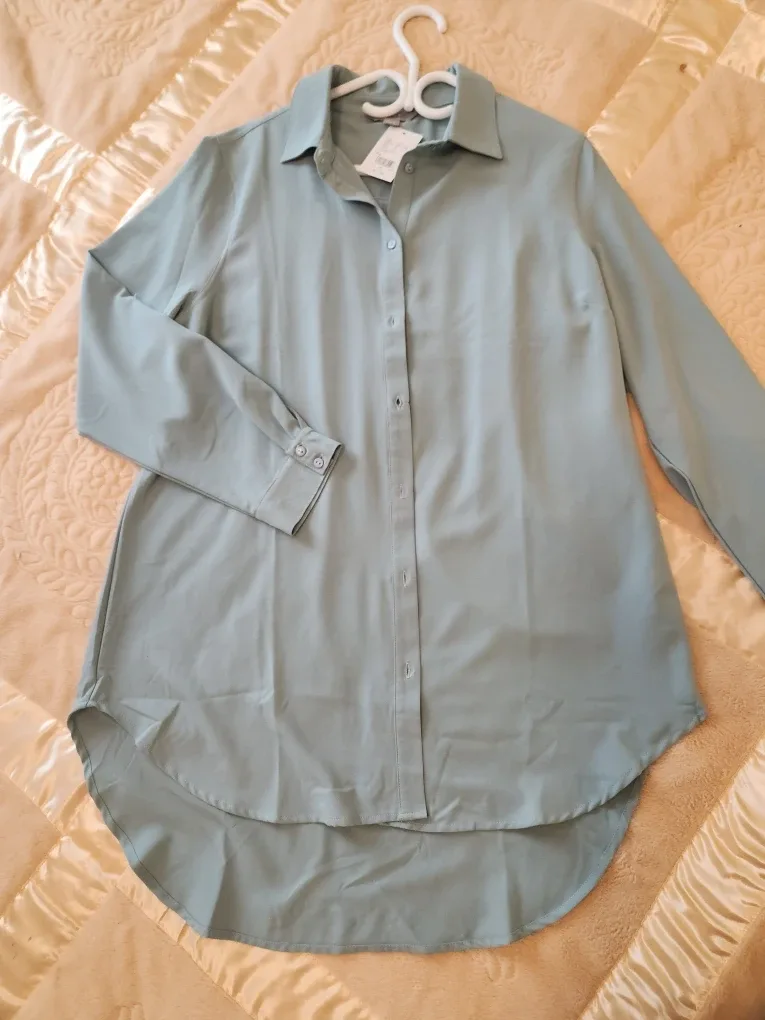 Jana Light Blue Button-Up Shirt - Size XL image indicator(6)