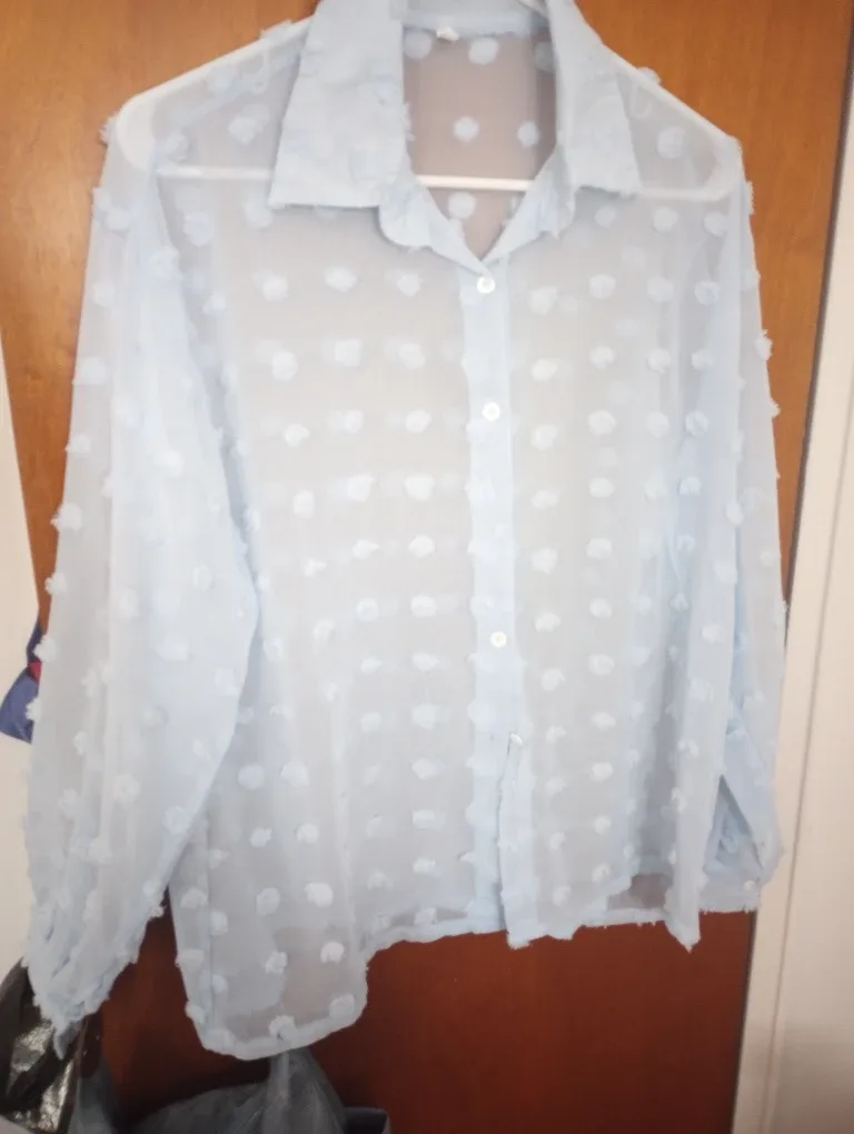 Style & Co. Purple V-Neck Sweater image indicator(4)