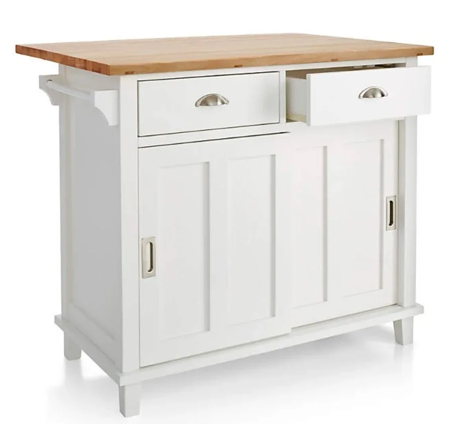 Crate and Barrel Belmont Kitchen Island / Cart for sale