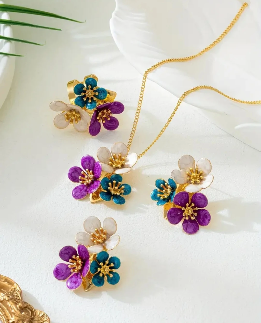 Pretty Floral Jewelry Set - photo 2