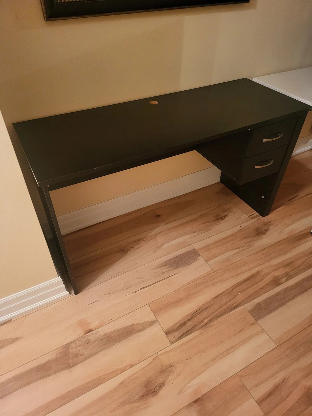 Black Desk with Drawers