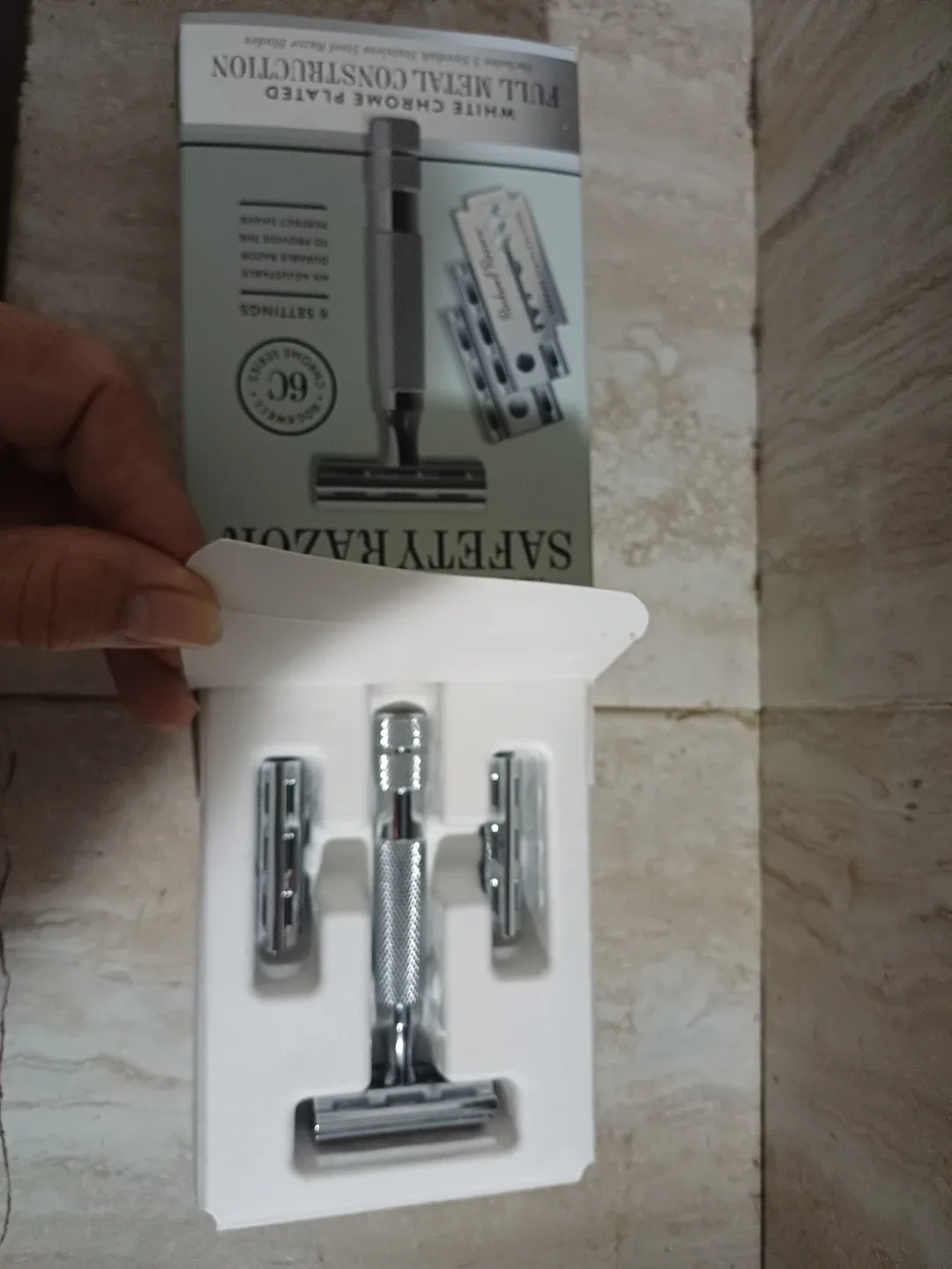 NEW Rockwell Razors 6C Safety Razor - Chrome Finish image indicator(2)