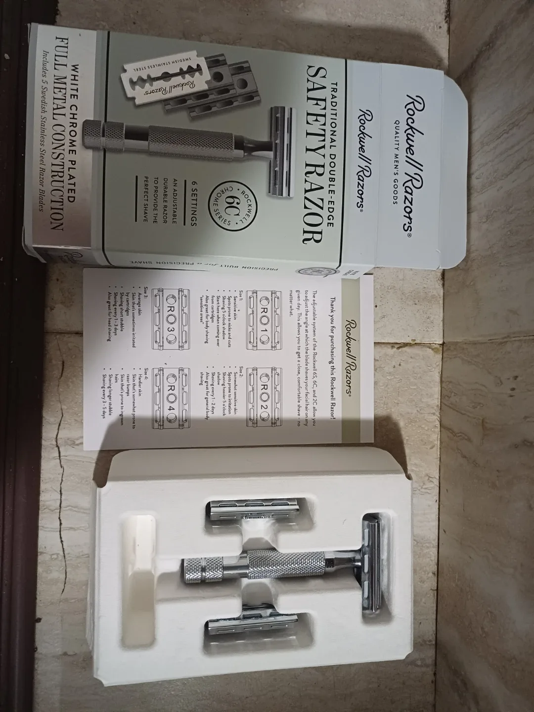 NEW Rockwell Razors 6C Safety Razor - Chrome Finish image indicator(3)