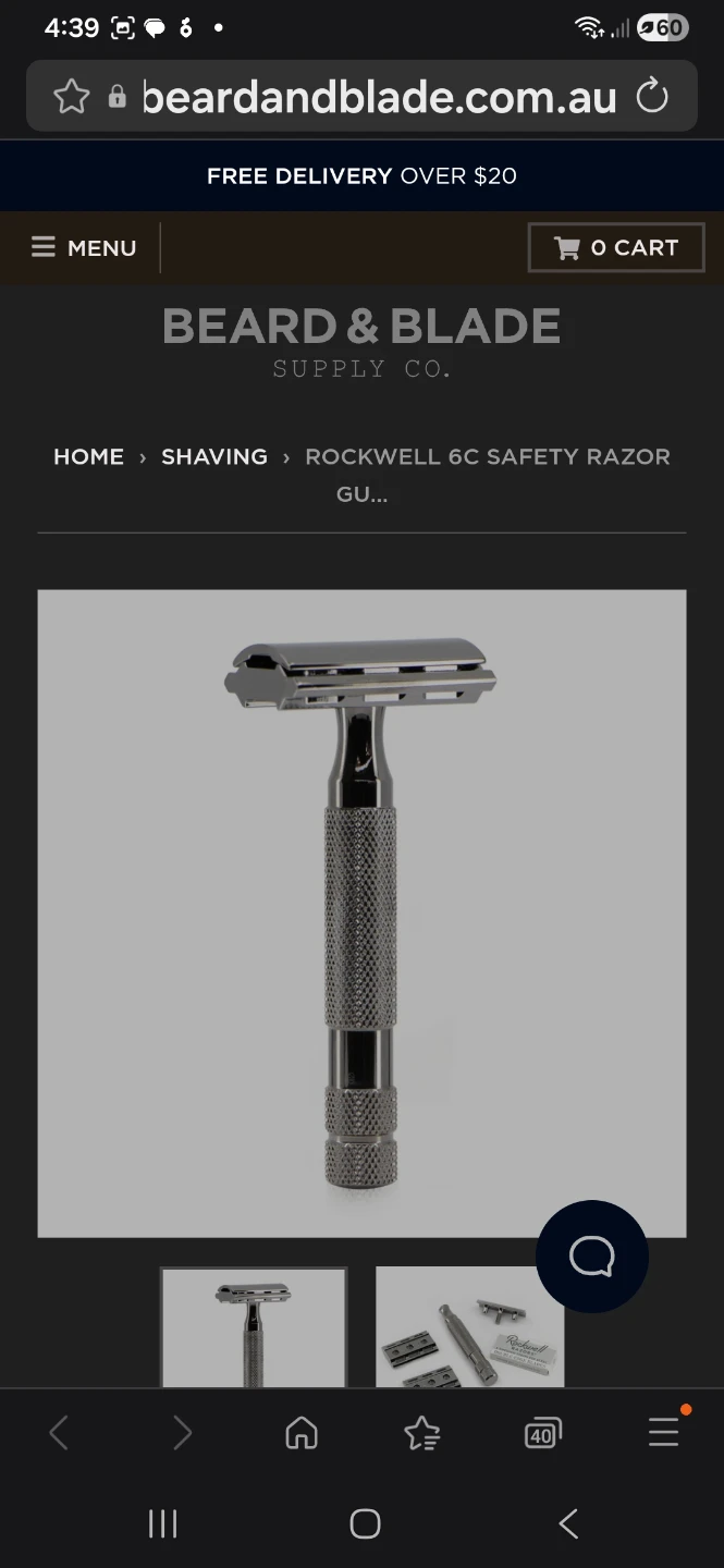 NEW Rockwell Razors 6C Safety Razor - Chrome Finish - photo 4