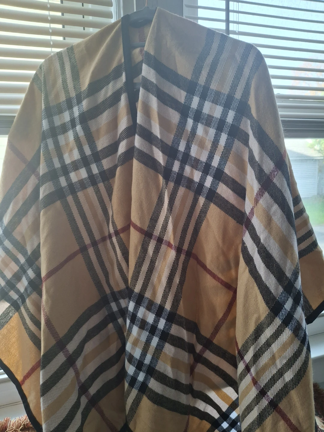 Winter Plaid Cape