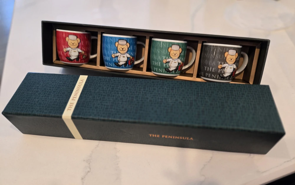 The Peninsula Pagebear Mini Mugs Set - 4 Pieces