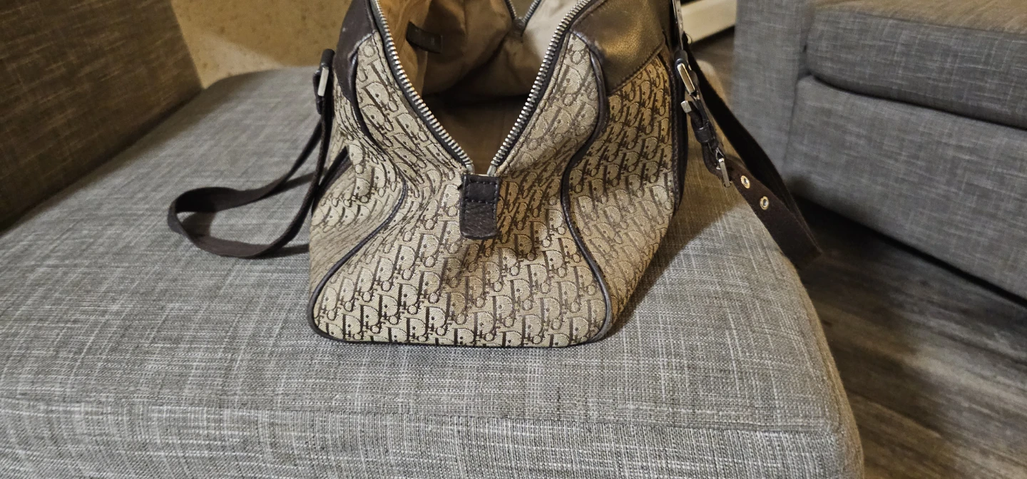 Christian Dior Brown/Beige Oblique Boston Bag - photo 4