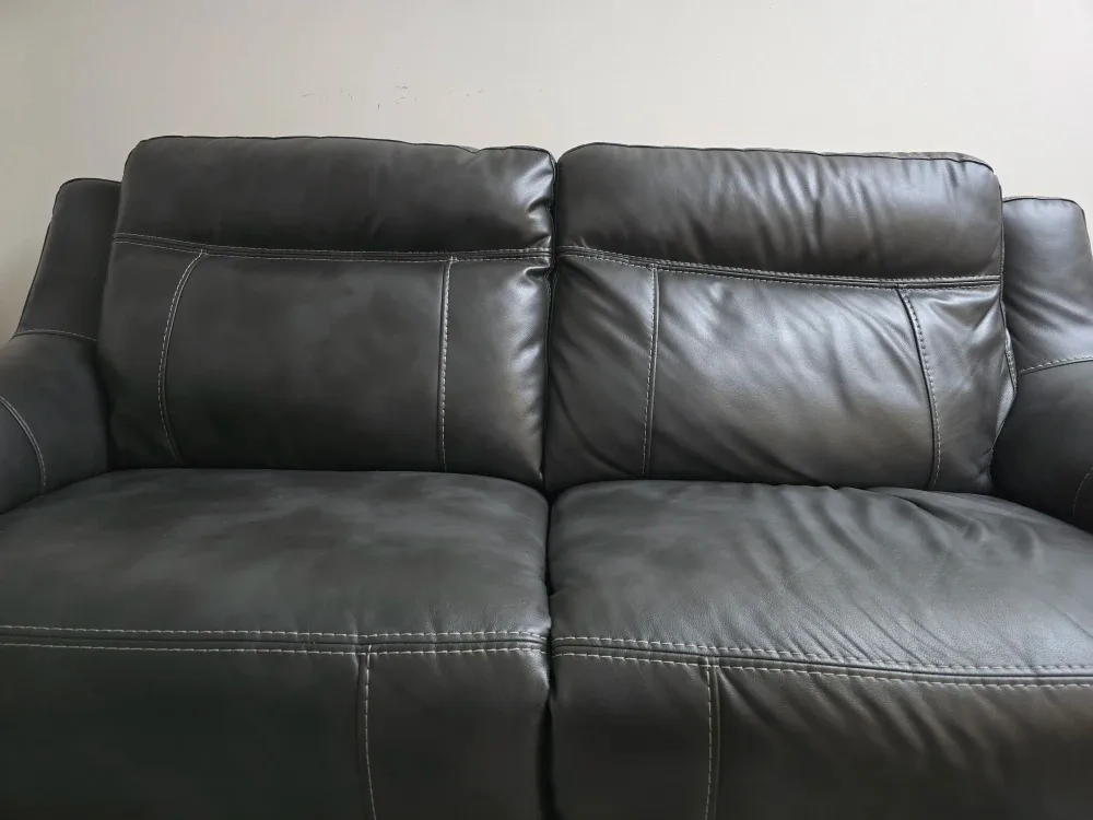 Grey Leather Sofa image indicator(2)