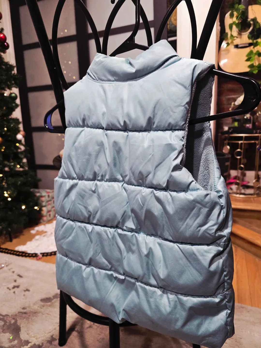 Girl's Light Teal Puffer Vest (Size 5T/5A) image indicator(2)