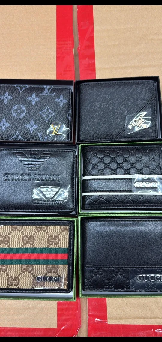 Designer Wallets: Louis Vuitton, Gucci, Armani, Prada