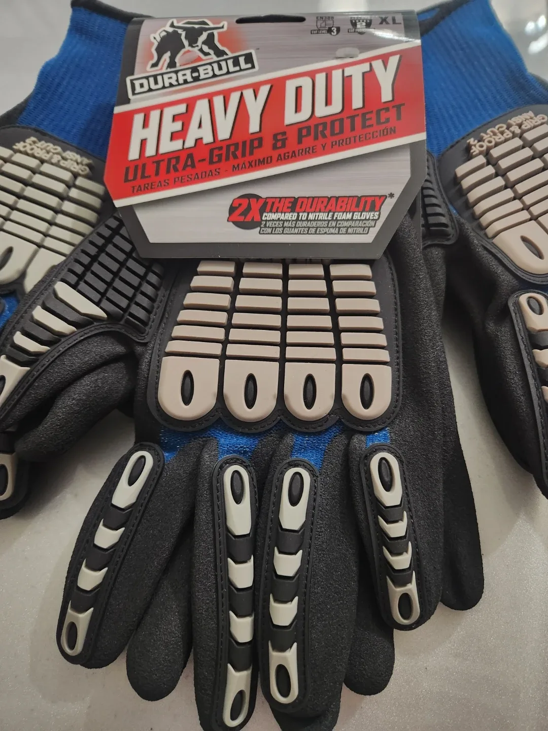 Dura-Bull Heavy Duty Gloves - Size XL-3 Pair Deal image indicator(3)
