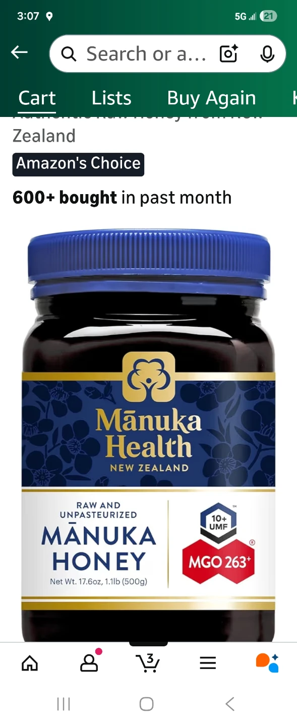 Manuka Health MGO 263+ Manuka Honey 17.6oz