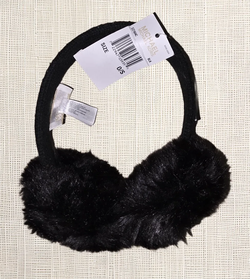 Michael Kors Black Earmuffs - NEW