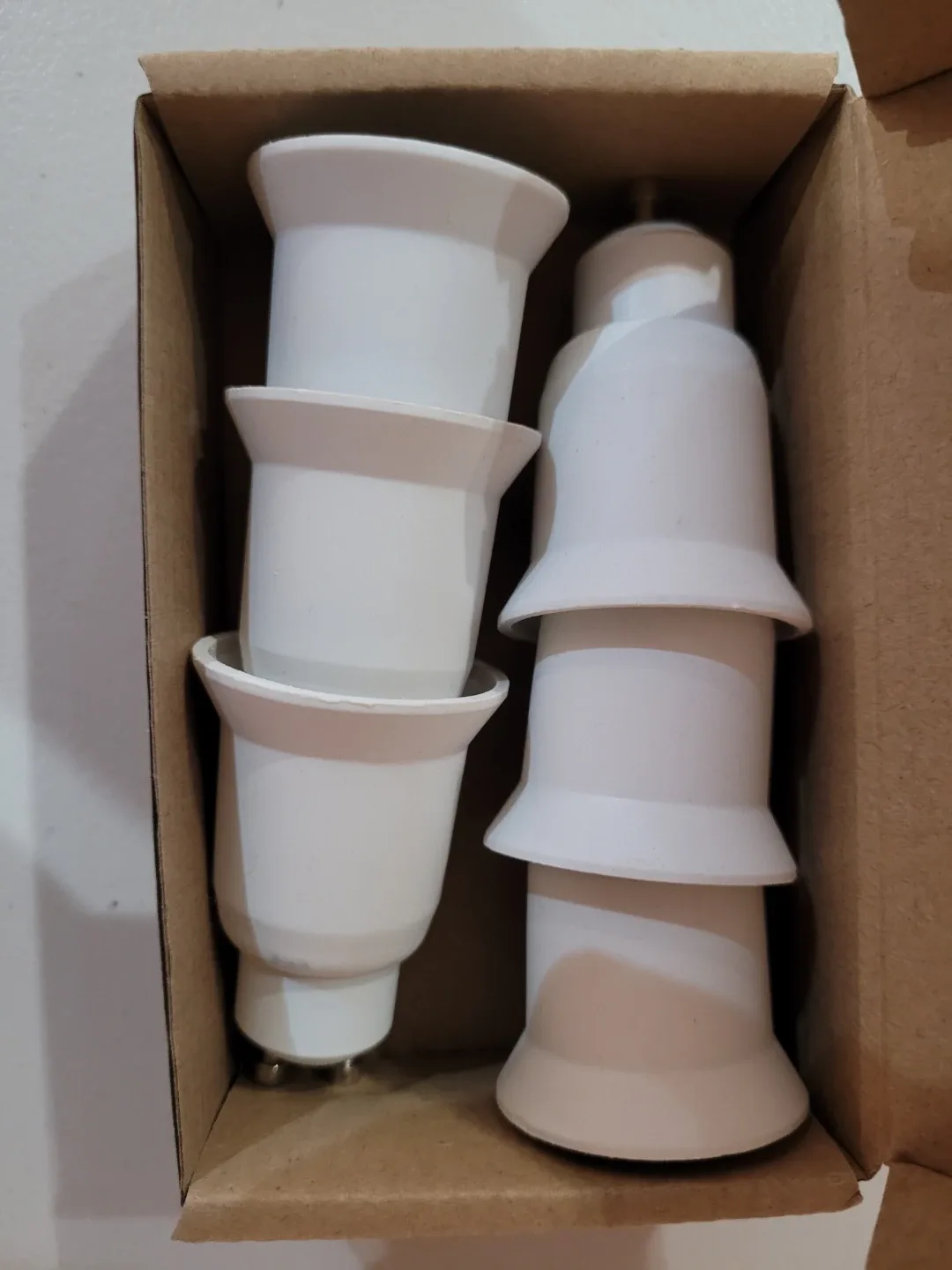 6PCs Bulb Holder GU10 to E27 Adapter Converter image indicator(3)