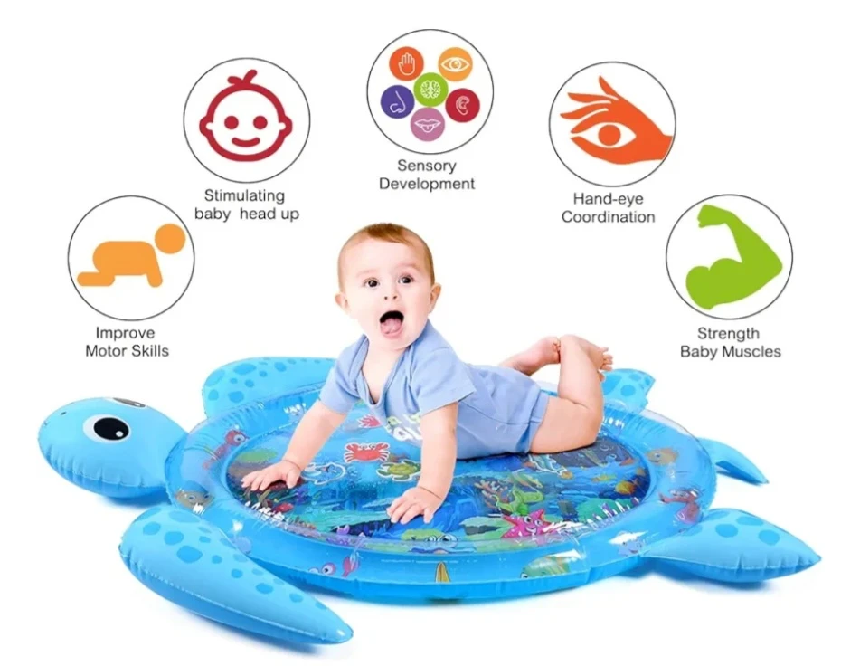 Tummy Time Water Mat, Baby Water Mat Infant Inflatable Play ..