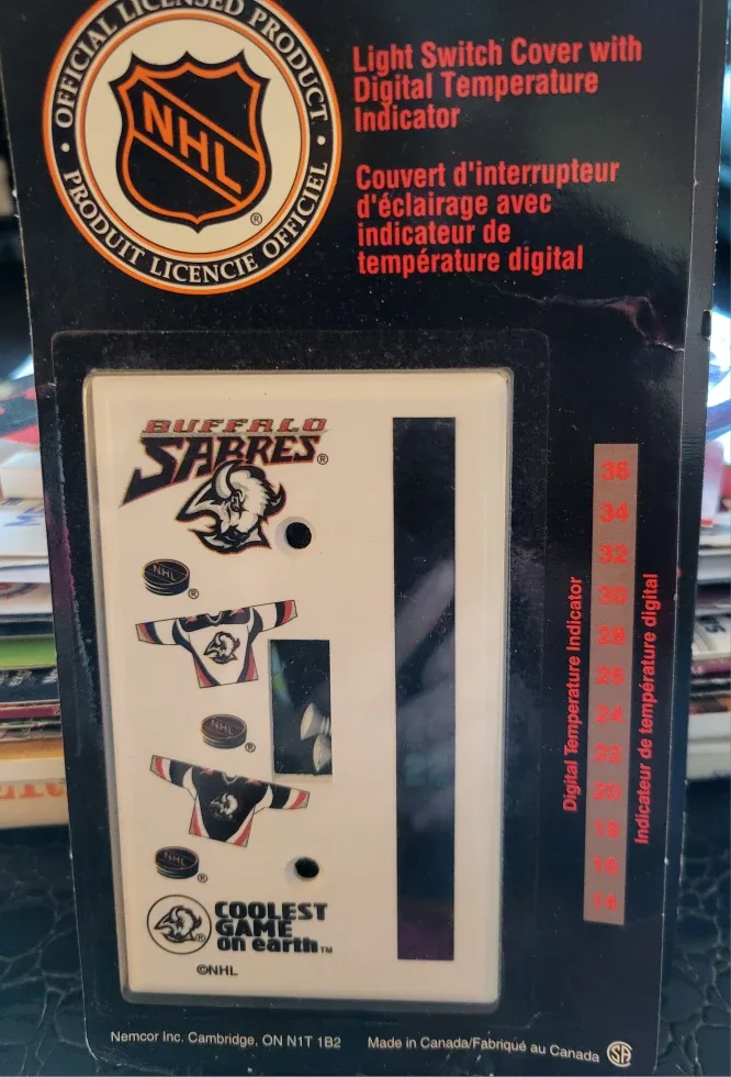 Buffalo Sabres Light Switch Cover with Temp Indicator image indicator(2)