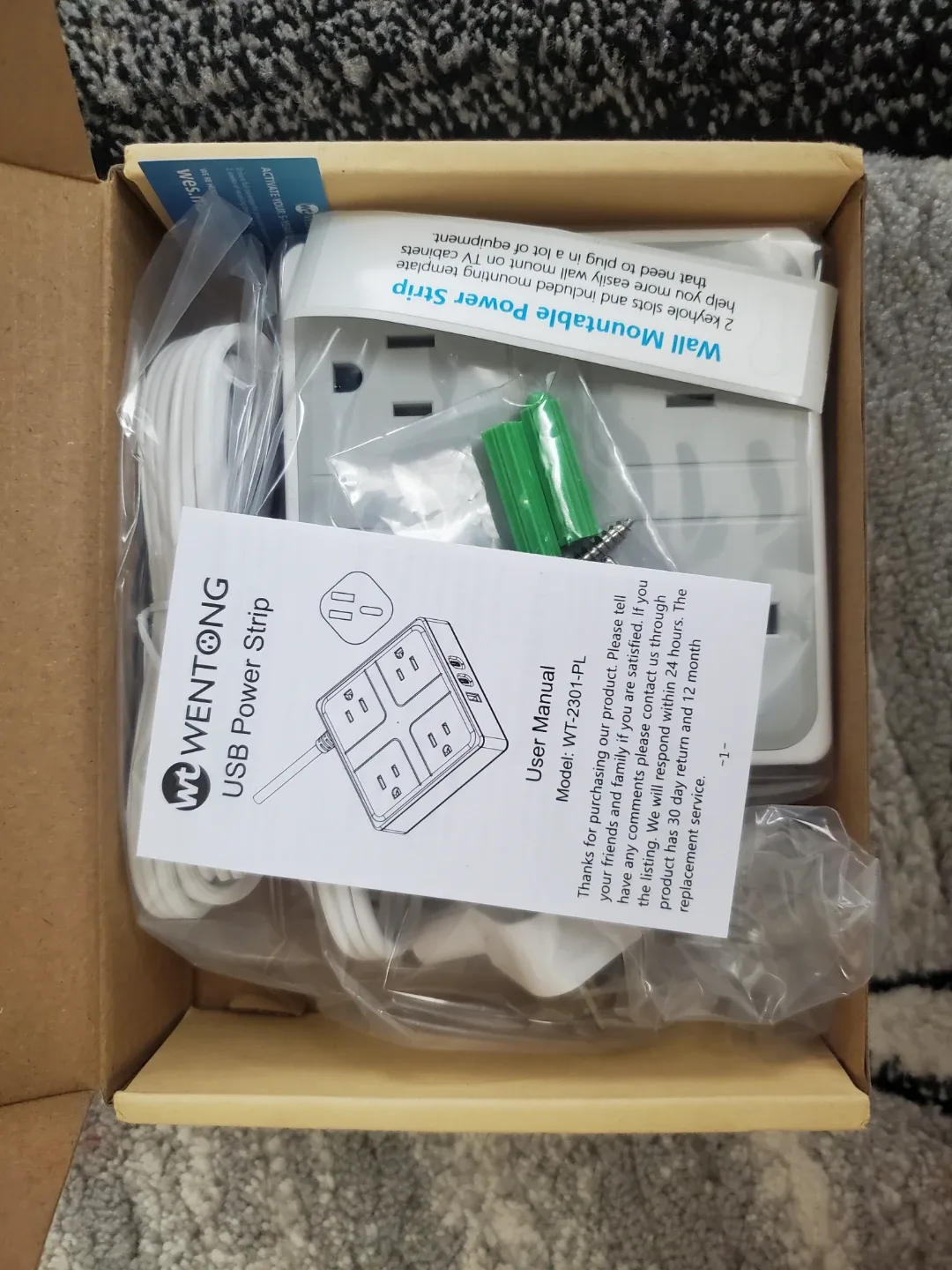 New Wentong USB Power Strip with Charger image indicator(3)