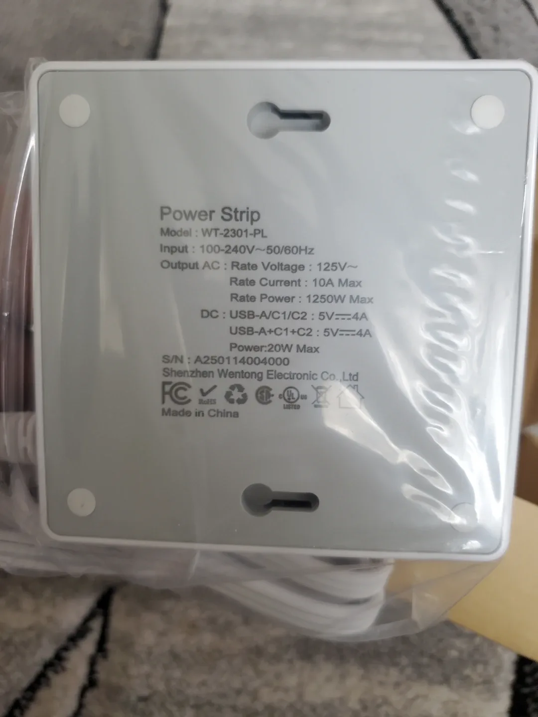 New Wentong USB Power Strip with Charger image indicator(7)