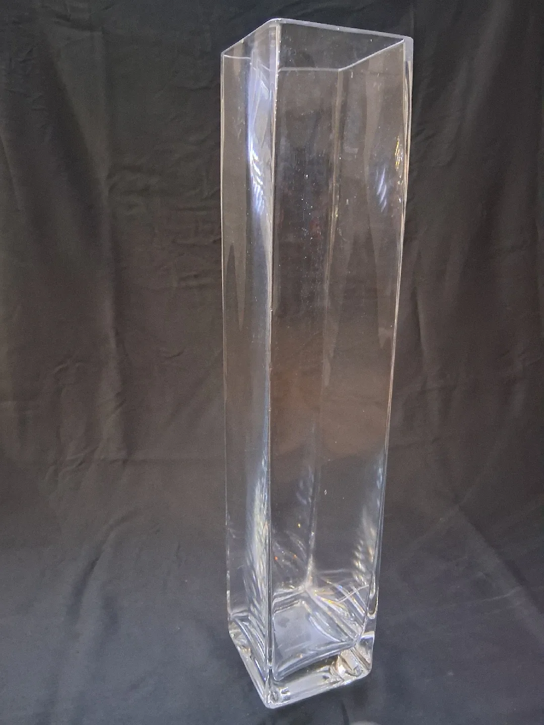 Clear Glass Square Vase image indicator(2)