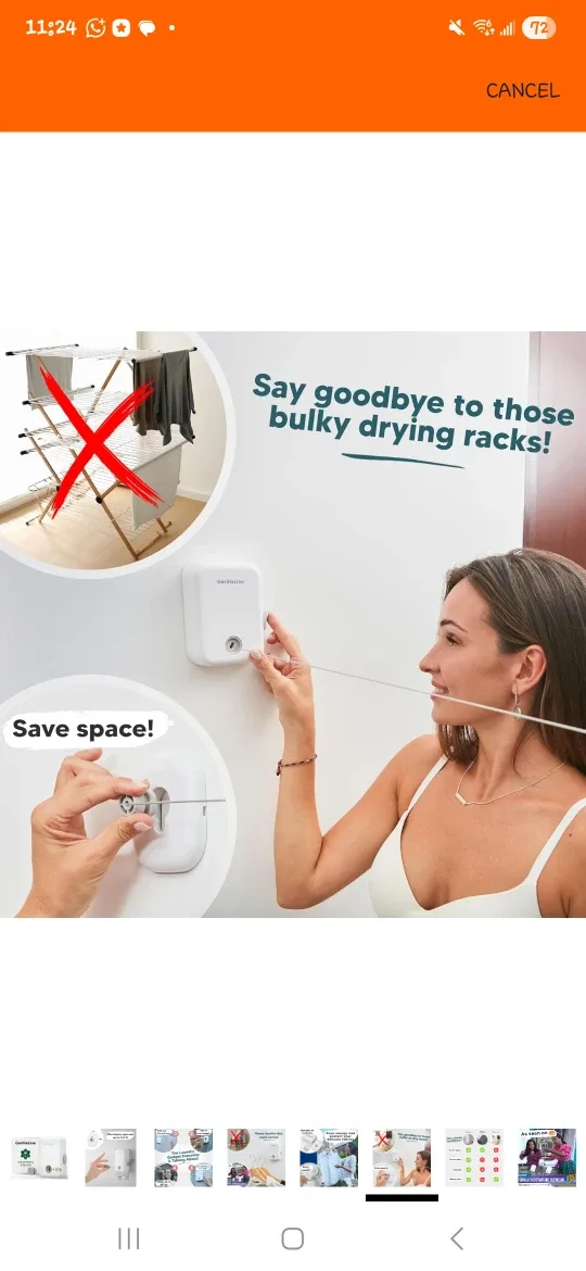 GorillaLine Retractable Clothesline