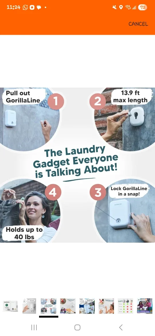 GorillaLine Retractable Clothesline image indicator(3)