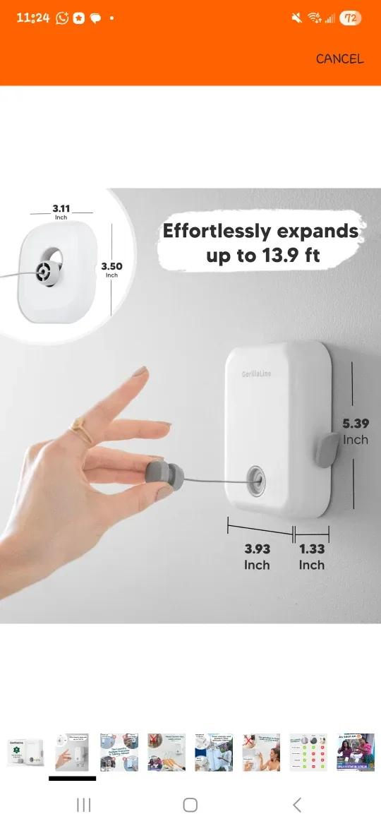 GorillaLine Retractable Clothesline image indicator(4)