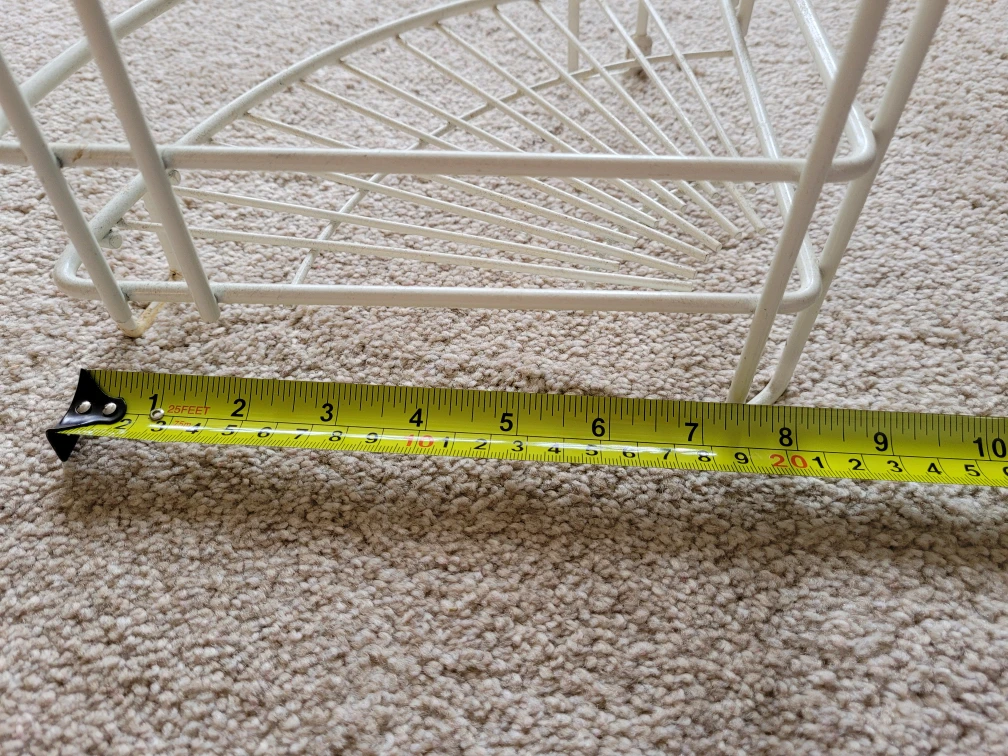 White Corner Shelf - 25" Height - photo 3