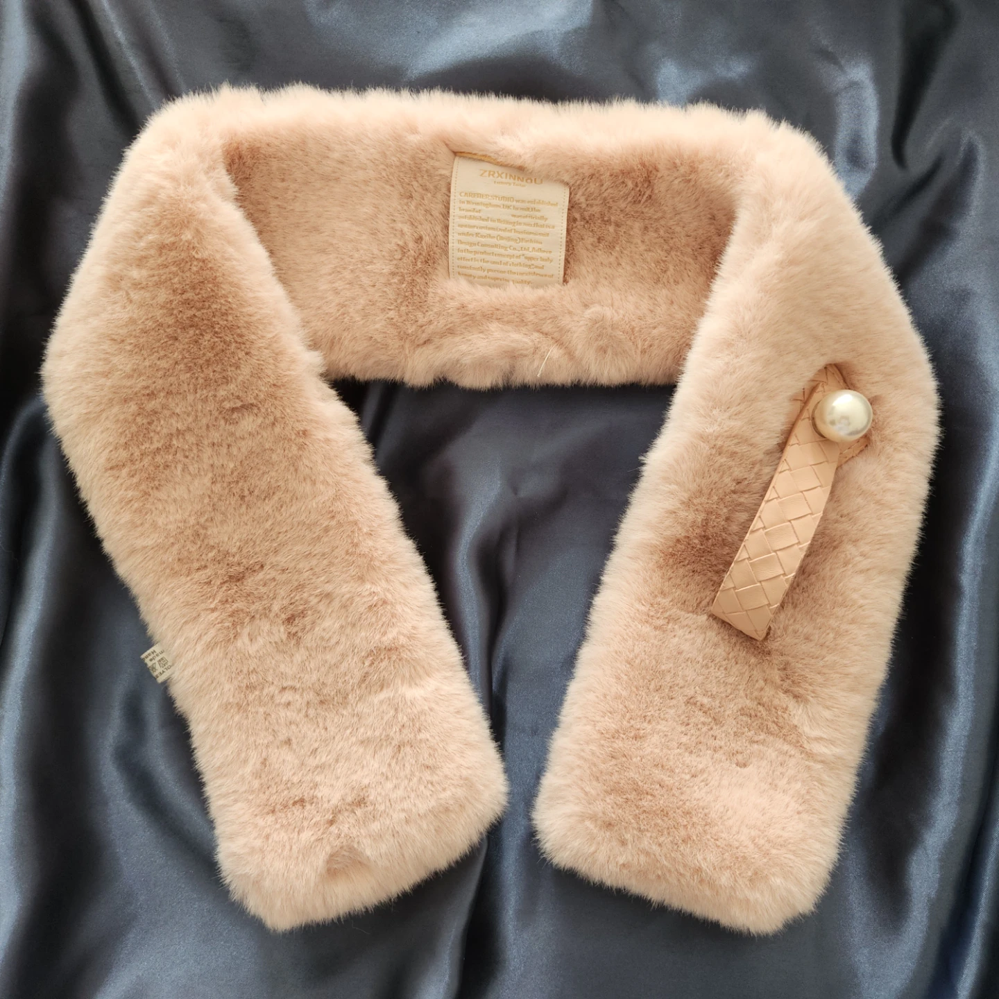 Faux Fur Scarf - Pink - photo 2