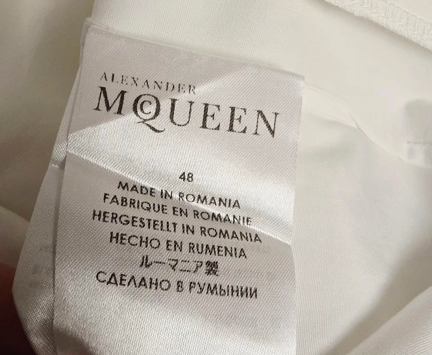 Alexander McQueen White Shirt - Size 48 image indicator(4)