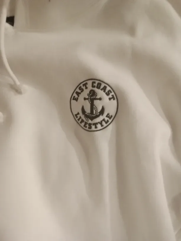 East Coast Lifestyle White Hoodie