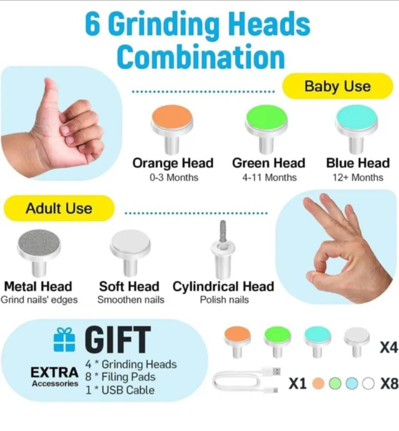 Electric Trimmer Nail baby - photo 4