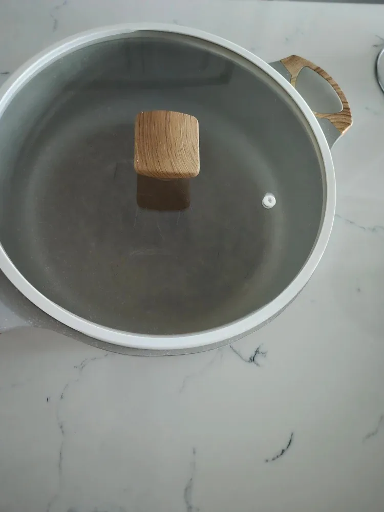 Used Grey Pot with Lid