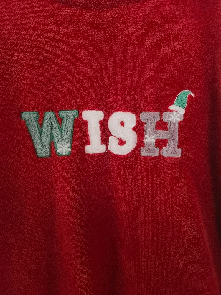 Christmas Plush PJ Top - Size S - Used Once image indicator(3)