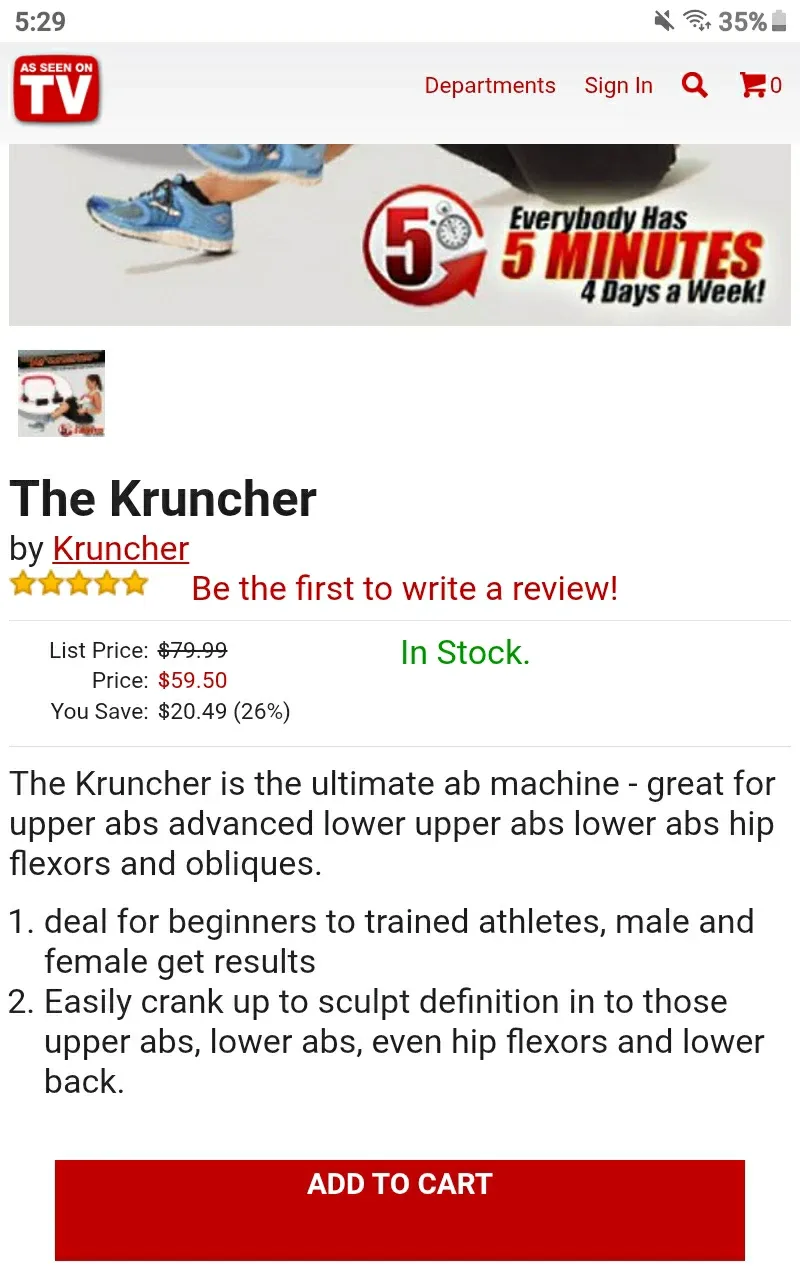 🆕 The Kruncher Ultimate Ab Machine - Retails $59.50 +Tx 🆕 image indicator(2)