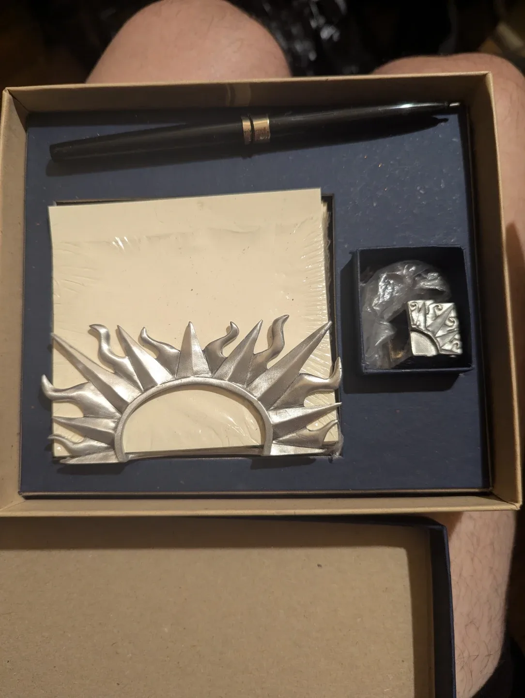 Desk Set with Pen, Paper Holder, and Magnets thumbnail