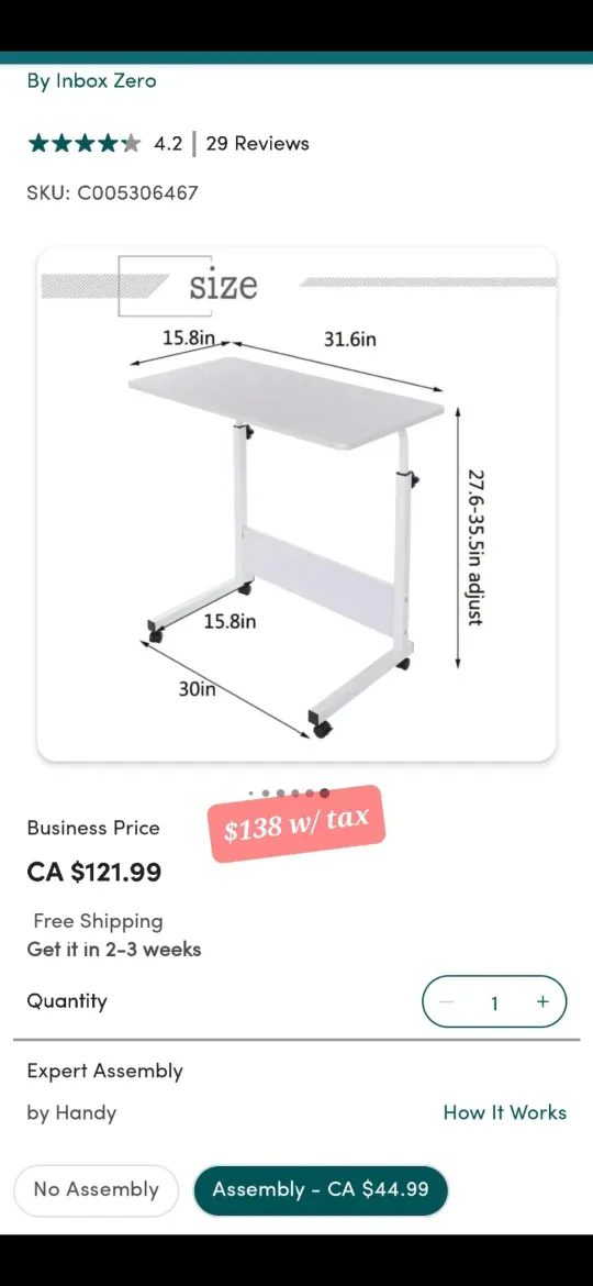 Adjustable Computer Desk or Table *new image indicator(6)