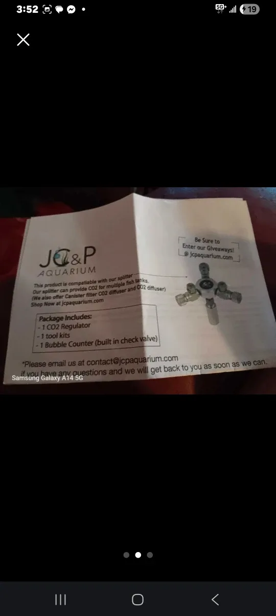 New J&C&P CO2 Regulator for Aquarium image indicator(2)